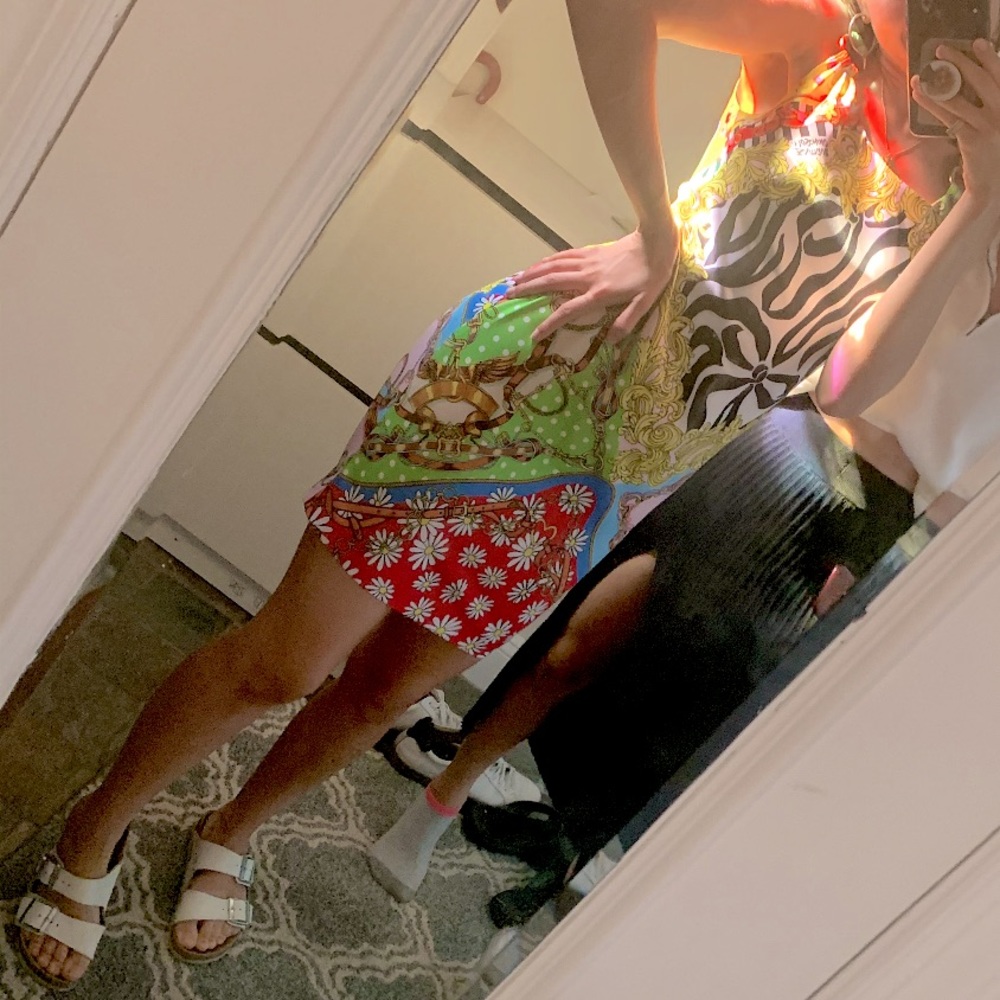 Moschino Printed Mini Dress